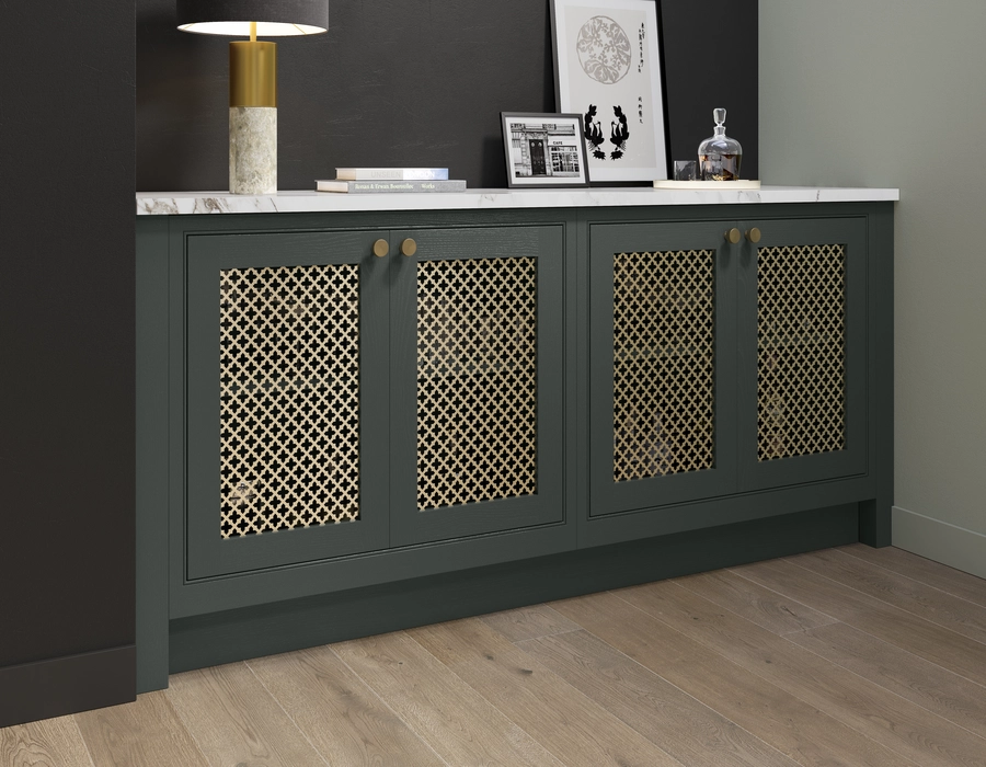 In Frame Kitchen with Mesh Hex design by NMB Kitchens and Bathrooms