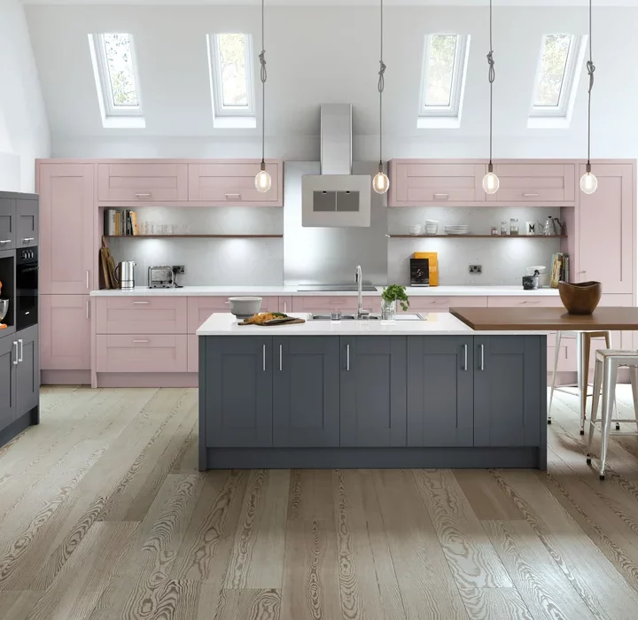 Cartmel, our 5 Piece Shaker Door with Woodgrain Effect.