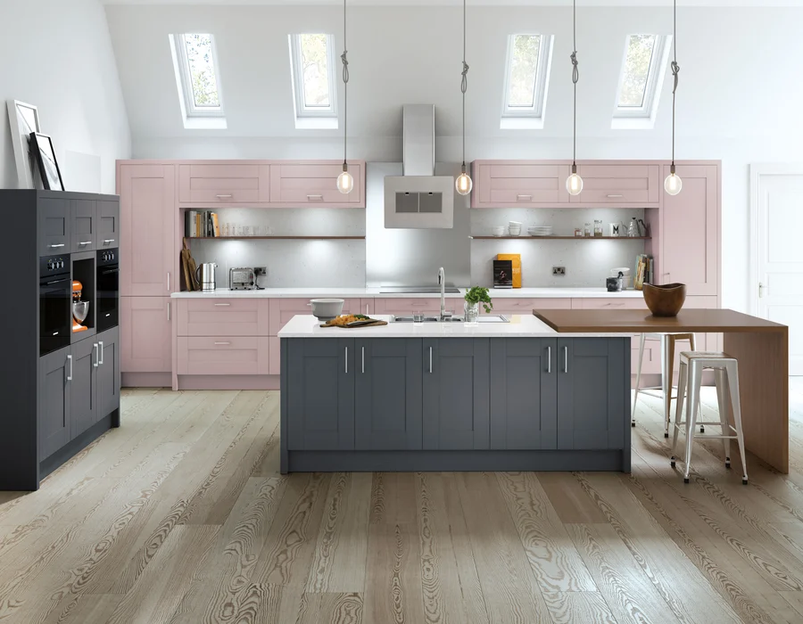 Cartmel, our 5 Piece Shaker Door with Woodgrain Effect.