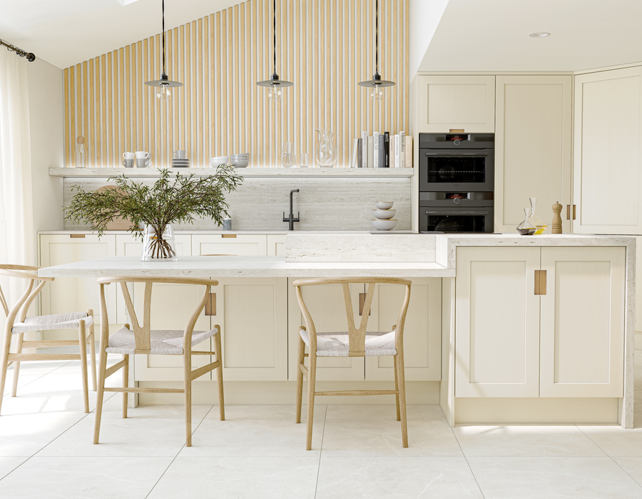 Shaker Handleless Kitchen By NMB Kitchens and Bathrooms, Crathorne Edge.
