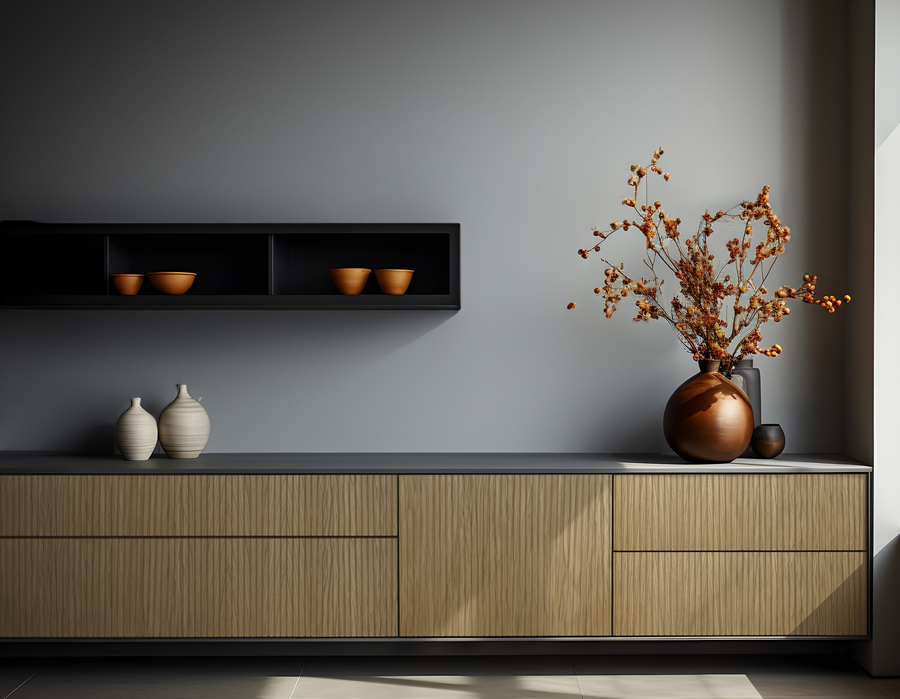 Reeded Handleless Kitchens and Bathrooms By NMB Kitchens and Bathrooms.