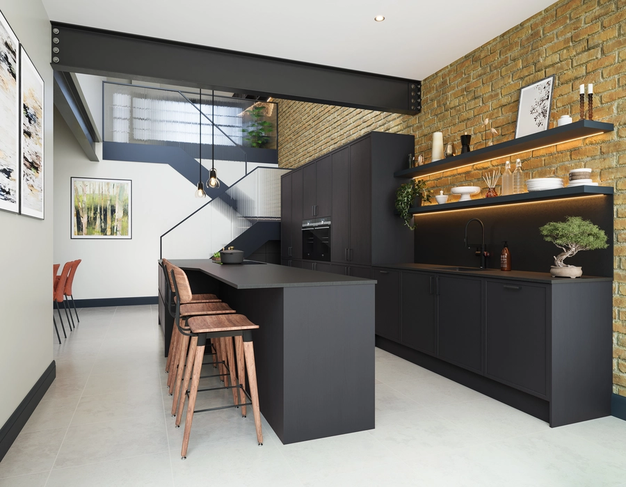 New Micro Shaker by NMB Kitchens and Bathrooms in Graphite