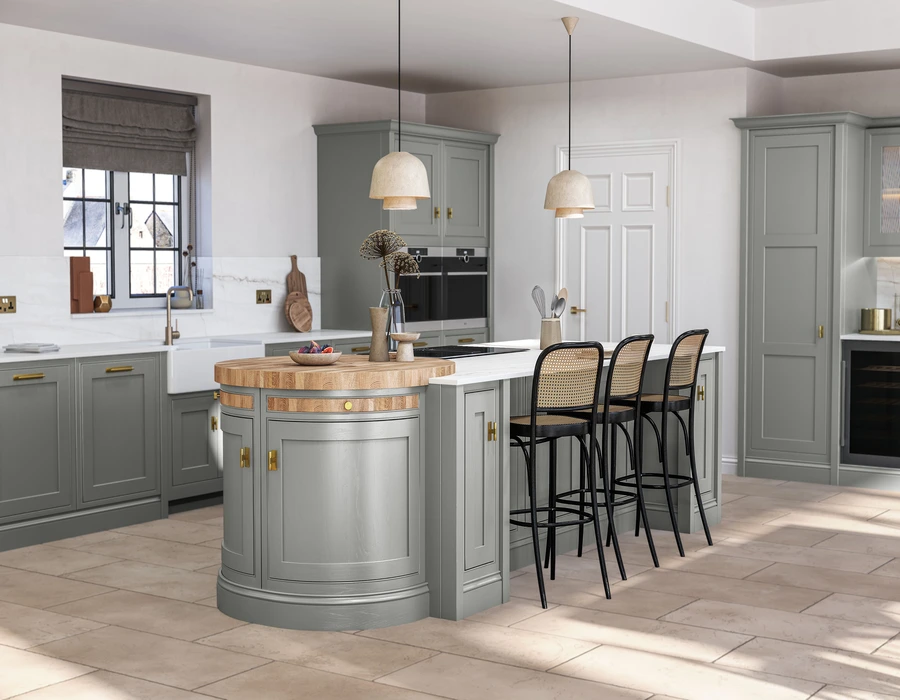 Inframe shaker in Dust Grey By NMB Kitchens and Bathrooms