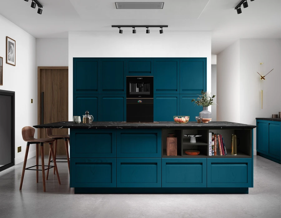 Grantham Kitchen Door Range By NMB Kitchens and Bathrooms Teal