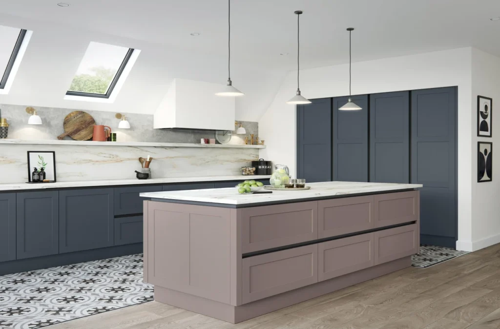 NMB Kitchens and Bathrooms presents the Hunton Door Range In Dusty Rose