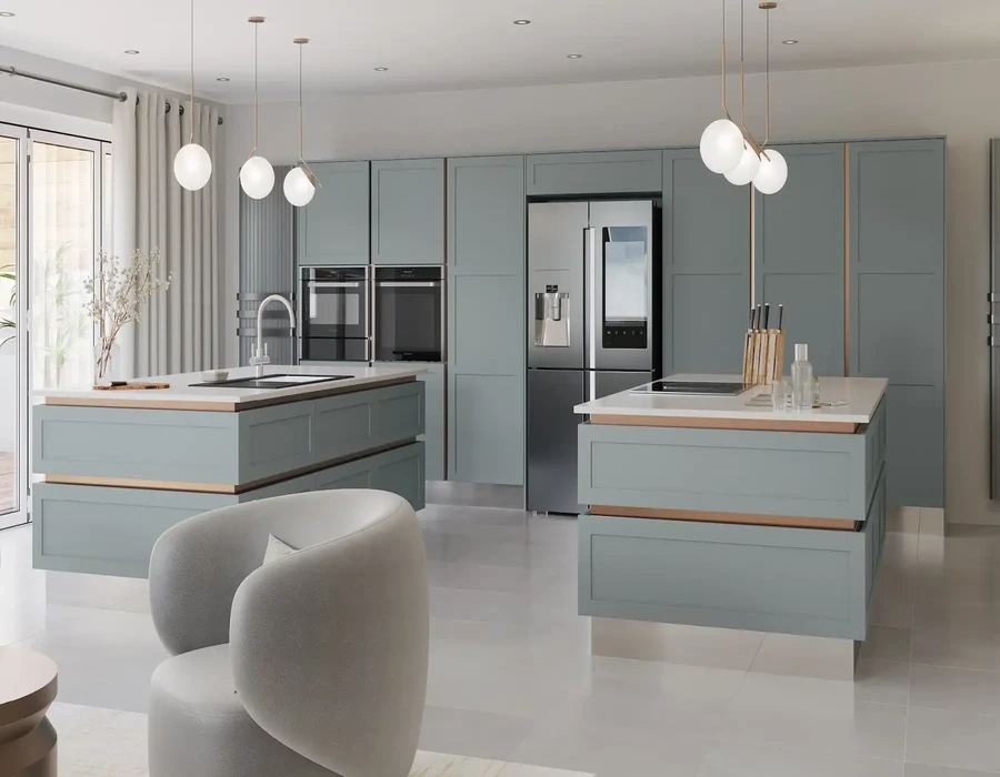 Hunton Handleless Shaker - NMB Kitchens and Bathrooms